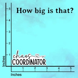 (3Pcs) Chaos Coordinator Sticker Funny Quote Teacher Life Decals Waterproof Vinyl Sticker for Books Laptops Phone Water Bottles Tumbler Cup Kindle 3 Inch