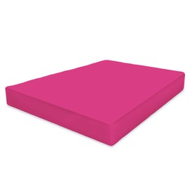 Rohi King Size Fitted Sheet 10” (25 cm) – Easy Care – Poly Cotton Material – Shrinkage and Fade Resistant – King Size Bed Sheet (Fuchsia, King Size)