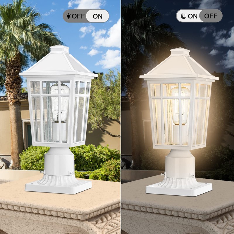 Darkaway Outdoor Post Lights Lamp Post Light Fixture, Waterproof Aluminum