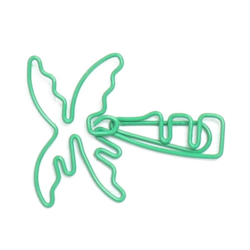 100pcs Paper Clips Portable Mini Electroplating Green Tree Pink Strawberry