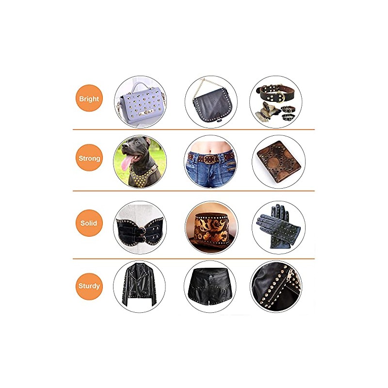 20 unids Durable Latón Roscado Cabeza Plana Tuerca Clavos Remaches