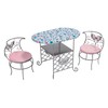 Badger Basket Elegant Tea Time Metal Doll Table and Chair