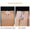 GM HOME 25 PCS Toast Paper Bag Kraft Bread Bag