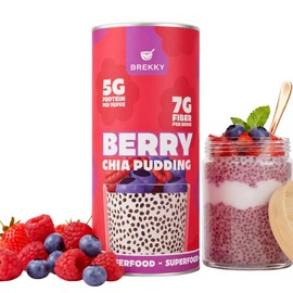 BREKKY Chia Pudding Berry - Chia Seeds High Fibre for Mixing