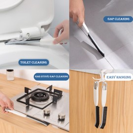 Crevice Cleaning Brushes for Household Use, 9 Pcs Multifunctional Hard Bristle Brush for Cleaning Tools Gap Bottle Lid Cleaning Brush Small Corner for Groove Bathroom Kitchen Tight Spaces