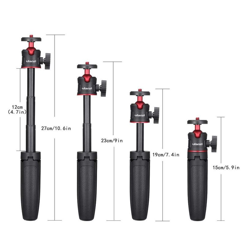 Ulanzi 1601 MT-08 Ball Head 3-Level Adjustable Tripod with 1/4