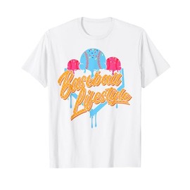 Baseball Lifestyle Home Plate Ice Cream Drip Men Boys Kids T-Shirt