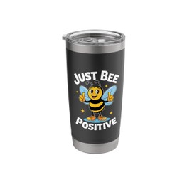 Cute Bumble Bee Positive For Kindergarten Teachers Kids Stainless Steel Insulated Tumbler