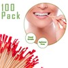 200 Large 6.5cm Round Cocktail Sticks Wooden Toothpicks Refill, Safe