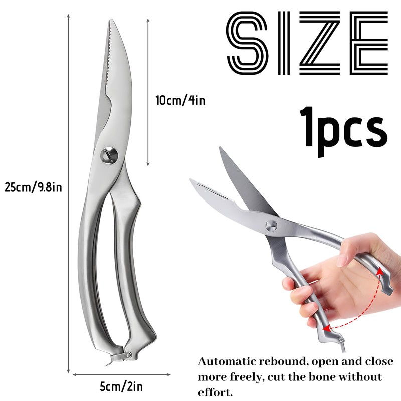 FePen Poultry Scissors, Multi-Purpose Household Scissors, Poultry Scissors, Sharp Kitchen