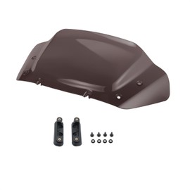 Kiawnia 10" Wave Windshield Windscreen Wind Splitter Compatible for Harley Street Glide FLHX, CVO Street Glide FLHXSE 2023 2024 (Smoke)