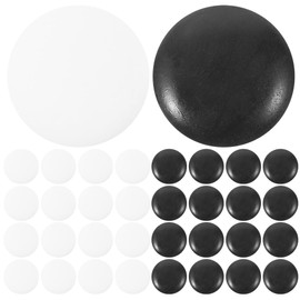 Abaodam Pack of 100 Go Tiles Go Boards 50 Black and 50 White Stones Chinese Strategy Game for Beginners Teenagers Adults