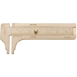 Pocket Sliding Brass Gauge, 60 Millimeters