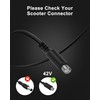 VHBW 42V Scooter Charger Compatible with Phantom Gogo Charger, Compatible