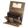 Harold´s Leather Wallet Antik brown Credit Card Purse Woman