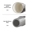 TKK 24 oz Ceramic Coated Tumbler with Straw Lid, 18/10