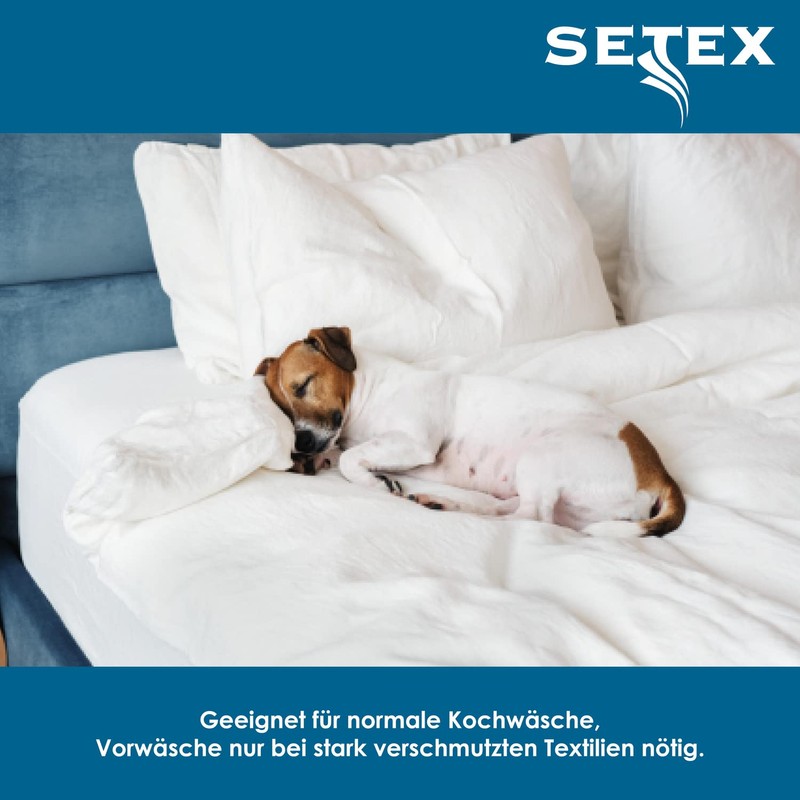 SETEX Breathable Jersey Fitted Sheet, Waterproof, 100% Cotton, Flat Sheet