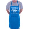 Print4U Grumpy Old Men BBQ Cooking Funny Novelty Apron Blue