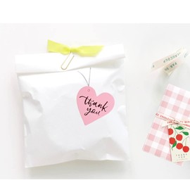 Pink Heart Thank You Gift Tag (50 Pcs) - Great for Wedding Favors, Baby Shower, Bridal Shower, Party, Birthday, Graduation, Holidays, Events (Pink Heart)