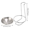 Ksrnsne Stainless Steel Spoon Rest Holder,Long Handle Vertical Saving Soup