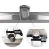 Neodrain Chrome 24-Inch Linear Shower Drain with Removable Quadrato Pattern