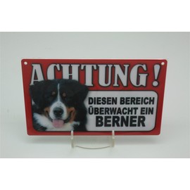 Bernese Mountain Dog - Animal Warning Sign - Caution Animal Warning Sign 20 x 12 cm Dog Sign 5