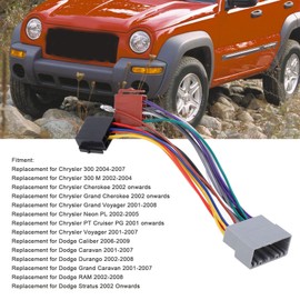 Fydun Arnés de Cables Estéreo para Radio de Vehículo, Mazo de Cables Estéreo Conector Adaptador de Corriente para 300 2004-2007