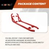 ECOTRIC Red Nerf Bars Rock Sliders Compatible with 2014-2023 Polaris