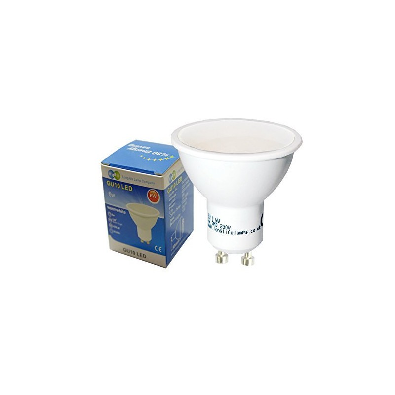 Long Life Lamp Company 6W GU10 LED Cool White Colour