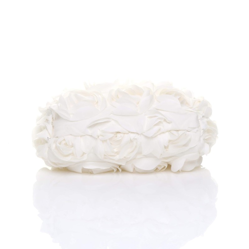 AJVANI Flower rose ruffle wedding evening clutch bag