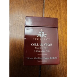 Swiss Stays Stainless Steel Solid Metal Collar Stays Shirt Inserts new