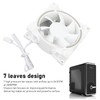 80mm Case Fan, 4Pin PWM Silent PC Fans, MFDB Dynamic