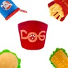 okegztoa Fast Food Dog Toys - Squeaky, Interactive & Chew
