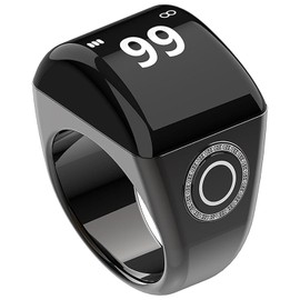 GOOMAND Smart Counter, Mini 0.49" LCD Digital Display Tally Counter, Portable Vibration Reminder, BT 5.1 Compatible App, Rechargeable Finger Counter, 18mm/0.70"