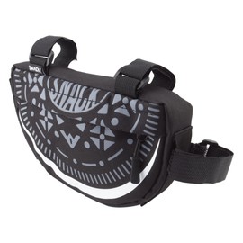 Snack! Cookie Sandwich Bike Bag – Cookie Sandwich Bicycle Frame & Handlebar Bag with Adjustable Straps – Compact Cycling Storage for E-Bikes, Top Tubes & More – Fun Accessory for Bike Riders