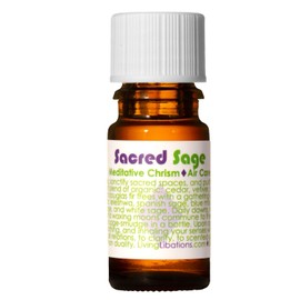 Living Libations Sacred Sage Meditative Chrism, 15ml