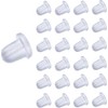 600pcs Earring Safety Backs Clear Rubber Earrings Stoppers 3x2.5mm, Butterfly