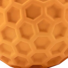 Pelota Mr. Wuff Grande Para Perro Con Sonido Caucho 8cm Naranja