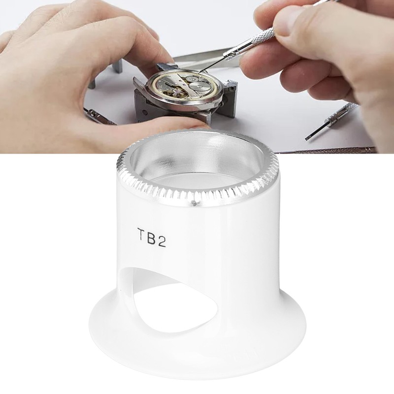 Watch Repair Magnifier 5X Magnifying Glass Plastic Accessory Tool for