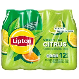 Lipton Green Tea, Citrus (12 Count, 16.9 Fl Oz Each)