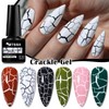 6 Colors Crackle Gel Nail Polish Set Purple Red Blue