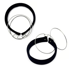 LEATHER UNLTD Earmuff Findings - Make Your Own Earmuffs (Black)