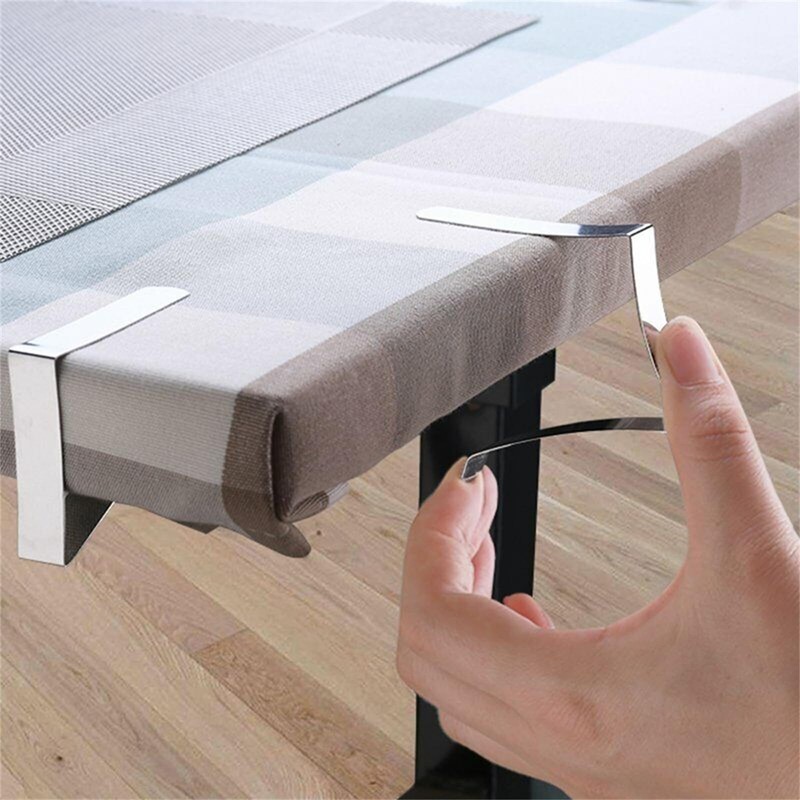 Pack of 12 Stainless Steel Tablecloth Clips Table Cover Clips