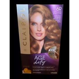 Clairol Age Defy Permanent Hair Color, 6R Light Auburn, 1 Count