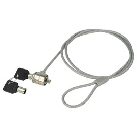 vhbw Kensington Lock for Laptop Notebook - Cable Lock with Two Keys 1.2 m