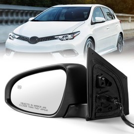 Kistrba Driver Side Mirror Fits 2014-2019 Toyota Corolla Sedan/Hatchback, Left Mirror Replacement with Power Glass Heated and Turn signals without Blind Spot, 8794002F50(7Pins)