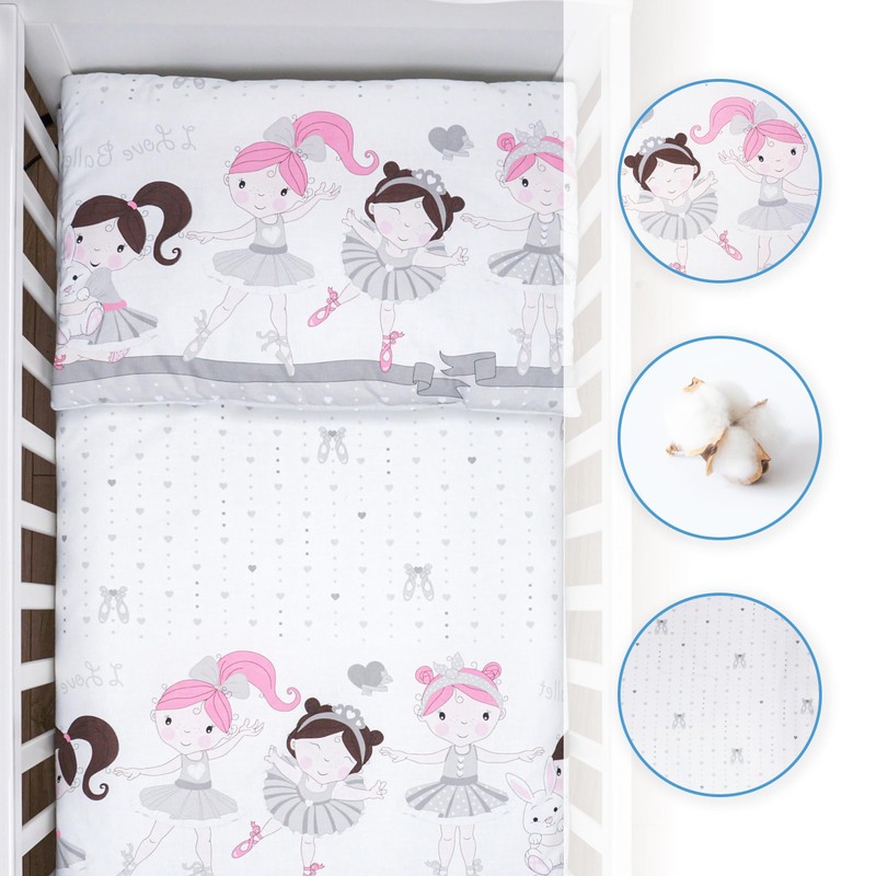 2 Piece Baby Kids Bedding Set 120x90 cm Duvet Cover