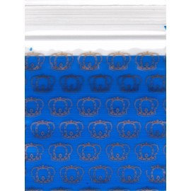 Apple Brand Mini Baggies 2020 Apple Baggies 100 Mini ZIPPER-SEAL Bags PRINTED Design 2" X 2" (CROWN)