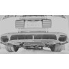 SBS PERFORMANCE PARTS REAR SPLITTER 2010-2014 Mustangs Shelby GT500, 2012