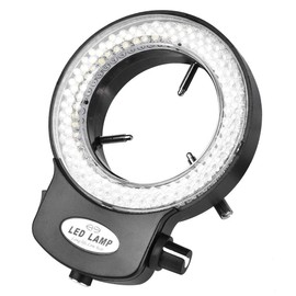 LED Ring Light 144 LED Beads Brightness Adjustable Ring Lamp Light Source for Stereo Microscope Camera(#04)